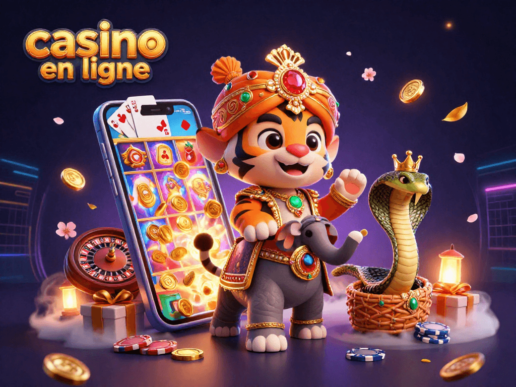 Découvrez les possibilités du casino en ligne avec une scène vibrante et colorée de jeux.