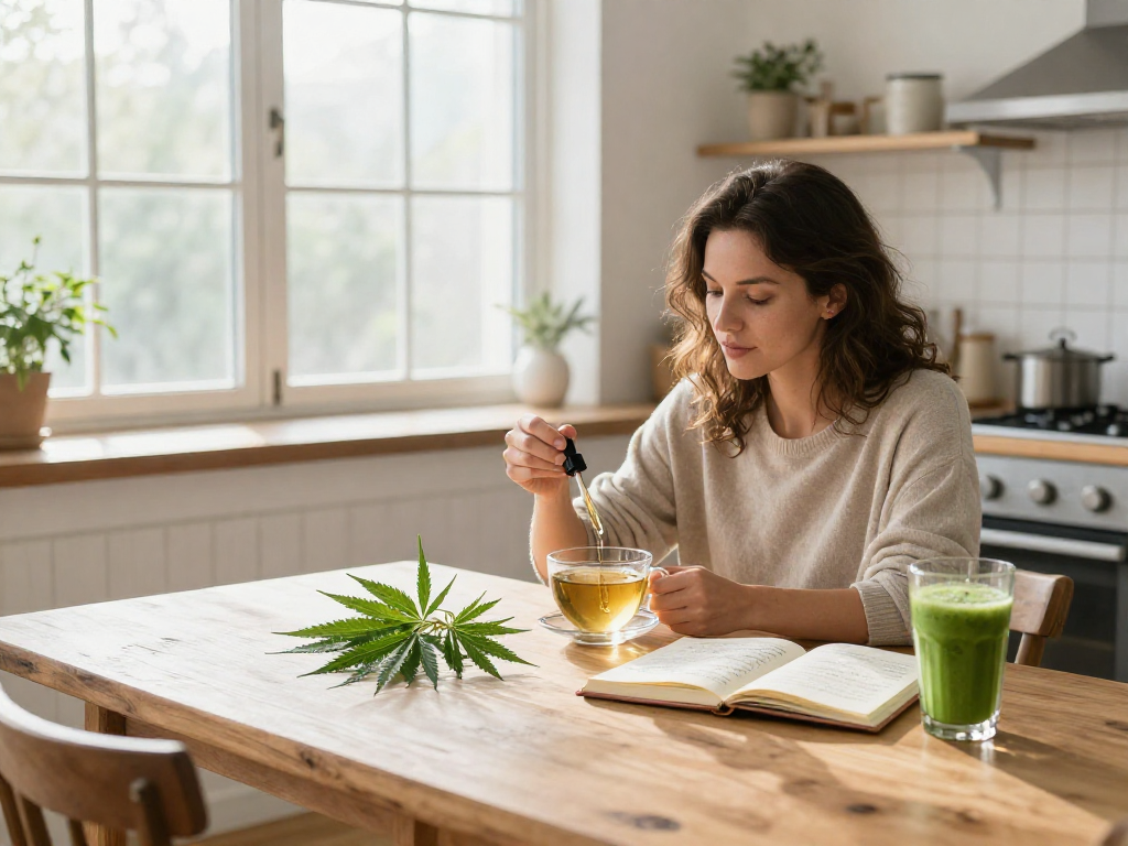 Utilisation de l'huile de CBD dans un environnement naturel et serein pour un moment de bien-être, mettant en avant casino en ligne retrait immédiat et des produits de qualité.