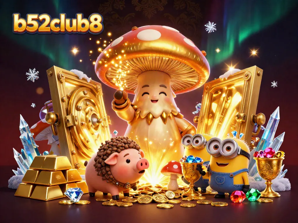 Experience the thrill of b52club8 as the magical wizard transforms treasure in a dazzling casino scene.