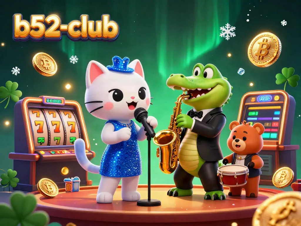 Experience the thrill of b52-club with a vibrant casino scene featuring jazz and gaming elements.