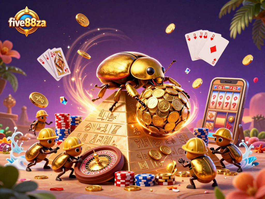 Experience five88za's vibrant casino world with dynamic characters and rich gaming elements.