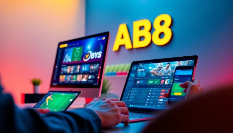 Engaging online gaming experience at ABC8 with modern interfaces, dynamic sports betting options, and secure payment methods.