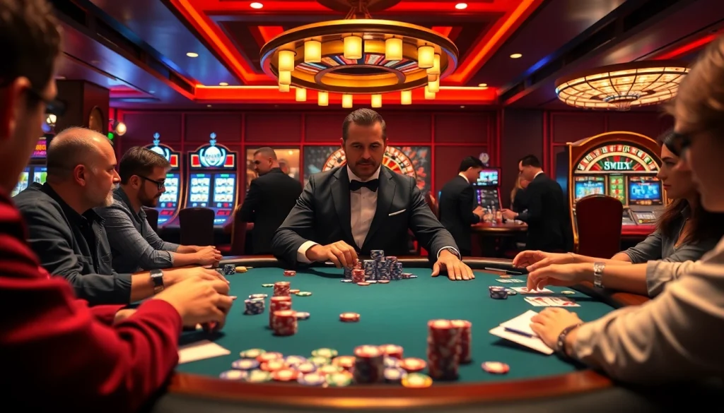 Players enjoying live casino games on https://bong99.pro/ with vibrant dealer interactions and table excitement.