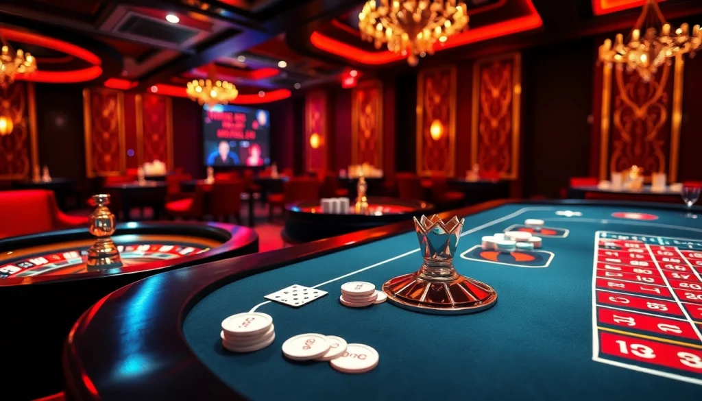 Exciting gameplay at casino en ligne featuring vibrant tables and engaging online interface