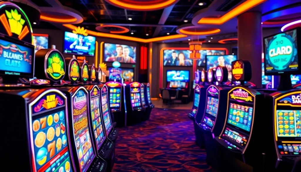Jouez aux machines à sous en ligne casino avec des graphismes éclatants et des atmosphères animées.
