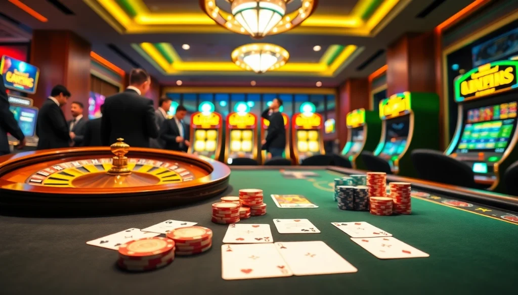 Play poker and win big at 28bet in a luxurious casino setting.