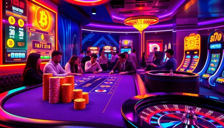 Plongez dans l'excitation des casinos crypto avec des parties de poker dynamiques et des jeux animés.