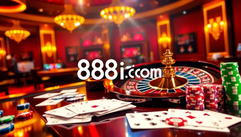 Experience thrilling gameplay at 88i com with vibrant casino elements and online betting excitement.