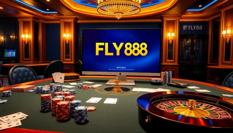 Experience the excitement of vào FLY88 mới nhất with luxury casino elements and vibrant gaming visuals.