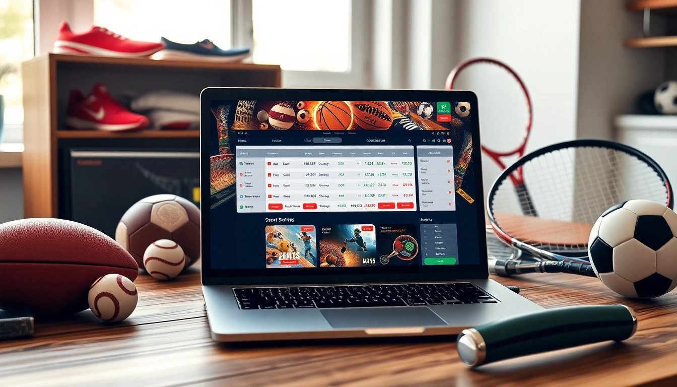 Découvrir le meilleur site de pari sportif avec une interface moderne sur un ordinateur portable.