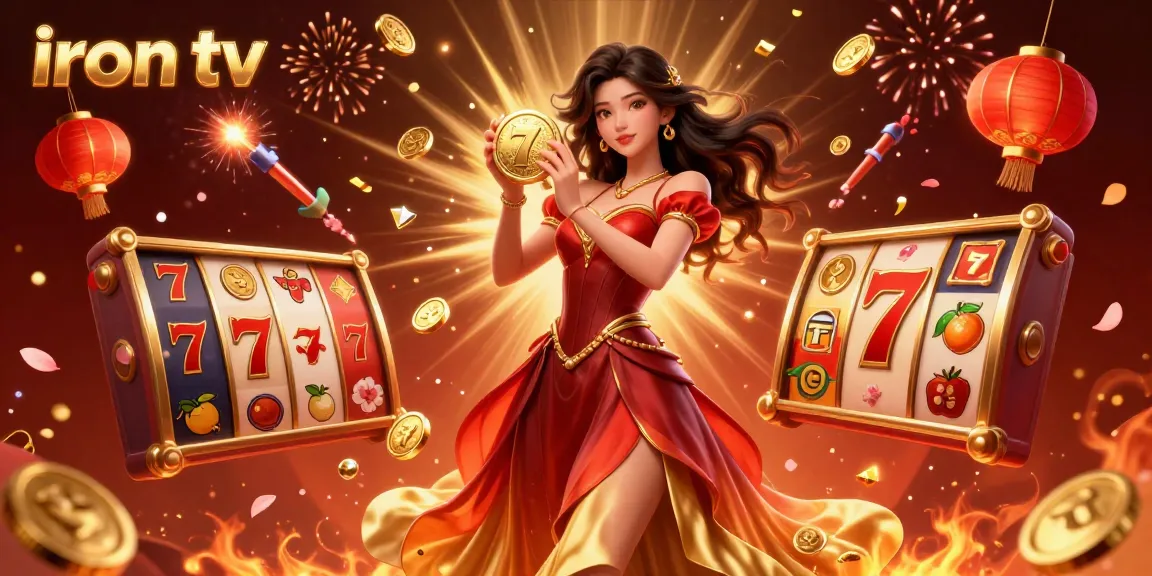 Spin and win with iron tv's vibrant slots and thrilling jackpots in this dynamic gambling scene.