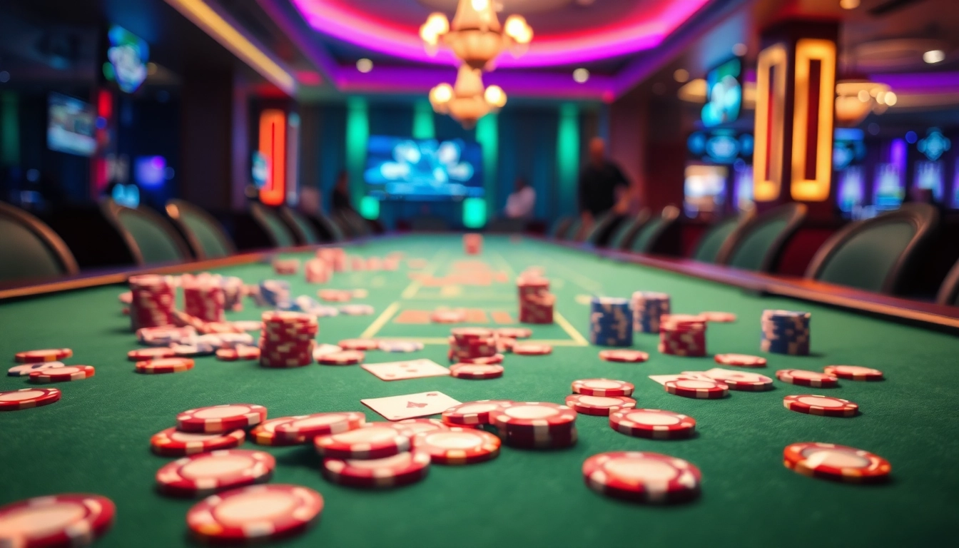 Jouez à des jeux passionnants de casino en ligne avec un environnement vibrant et dynamique.