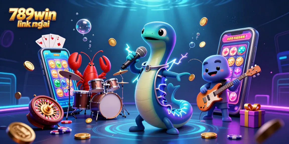 Experience the thrill with 789win link mới and dynamic 3D underwater casino characters.