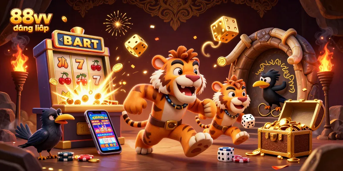 Experience thrilling wins with 88vv đăng nhập in an ultra-detailed casino illustration.