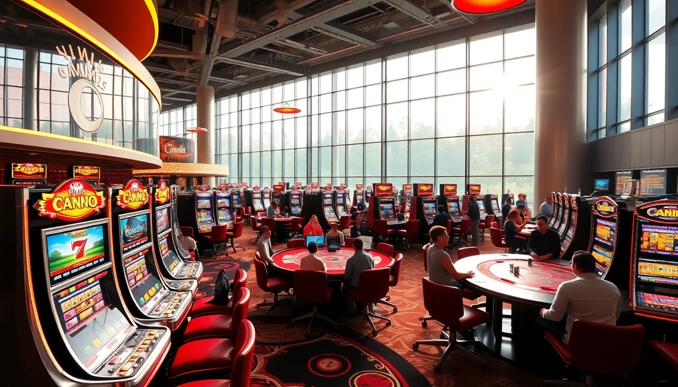 Découvrez les jeux captivants du nouveau casino en ligne dans une salle de jeux glamour.