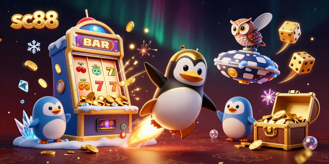 Win big with sc88 in this vibrant casino illustration showcasing excitement and rewards.