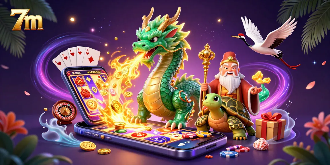 Engaging scene showcasing a jade dragon with 7m elements of casino excitement and lively energy