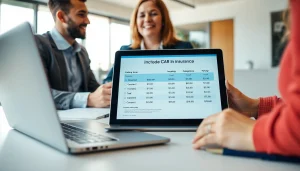 Accédez à des conseils sur l'assurance auto grâce à un conseiller expert discute des options.