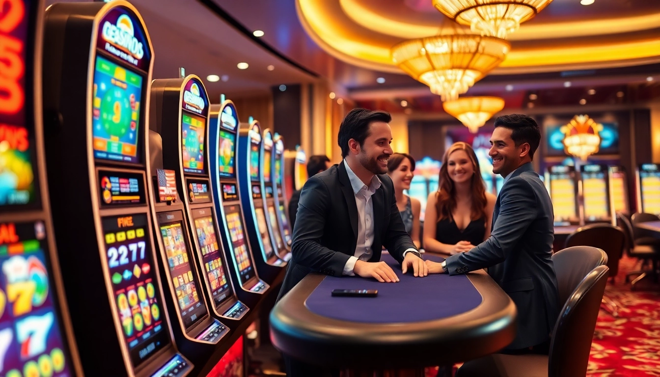 Jouer aux jeux de casino en ligne avec des machines à sous et des tables de blackjack.