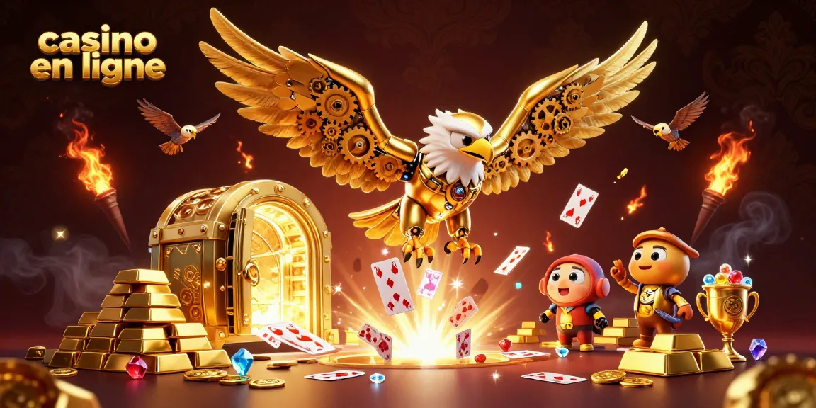 Session dynamique sur un casino en ligne, ambiance luxueuse avec des cartes holographiques.