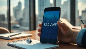 Application espion sur un smartphone moderne, montrant la technologie de surveillance.