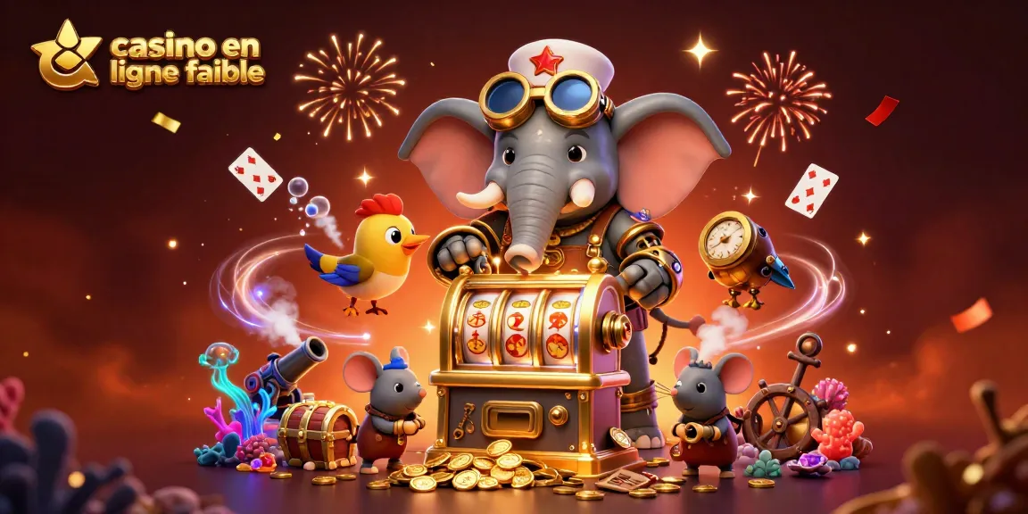 Profitez d'une scène immersive avec un éléphant ingénieur au casino en ligne fiable.