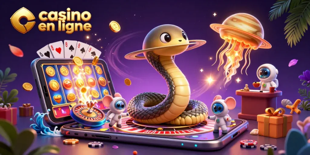 Les astronautes misent sur des sections de l'anneau de Saturne dans un casino en ligne captivant.