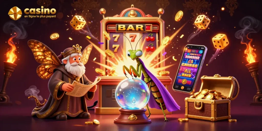 Visualisez le casino en ligne le plus payant avec une ambiance festive, jackpot en action et personnages magiques!