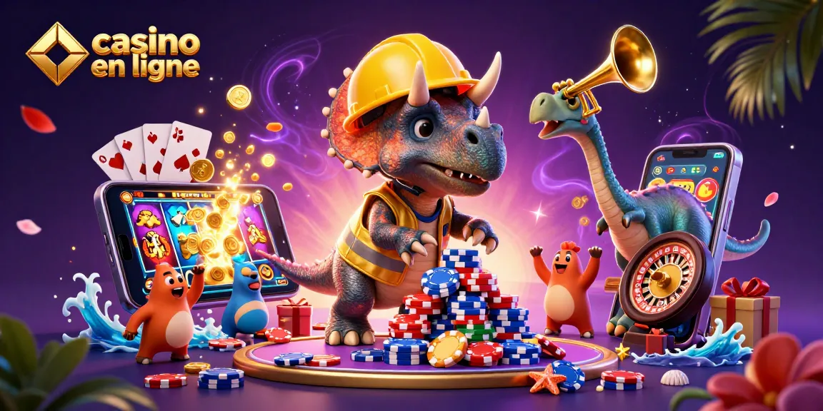 Construisez votre victoire au casino en ligne avec des triceratops et des jeux colorés !
